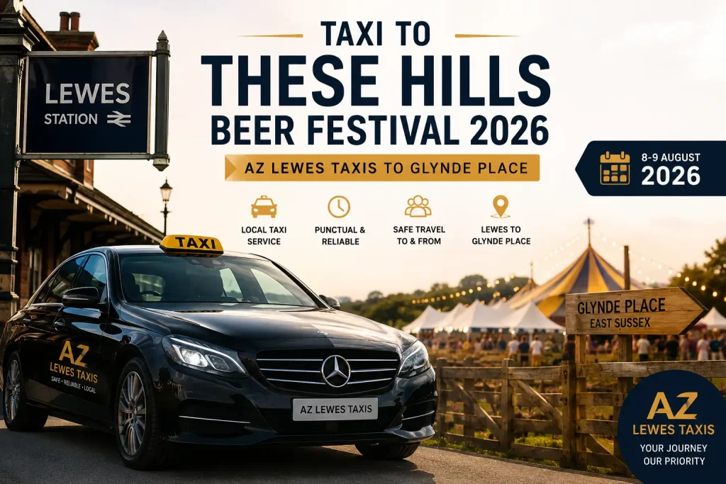 AZ Lewes Taxis at These Hills Beer Festival 2026, Glynde Place